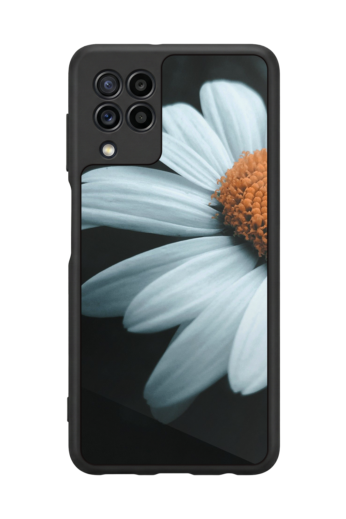 Samsung Galaxy M32 Uyumlu Cicek Tasarımlı Glossy Premium Kılıf