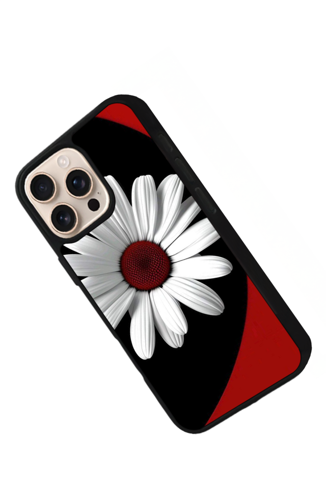 iPhone 15 Pro Max Uyumlu Cicek Tasarımlı Glossy Premium Kılıf