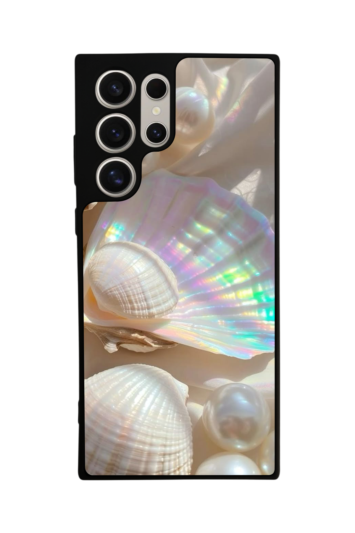 Samsung Galaxy S22 Ultra Uyumlu  İnci Tasarımlı Glossy Premium Kılıf