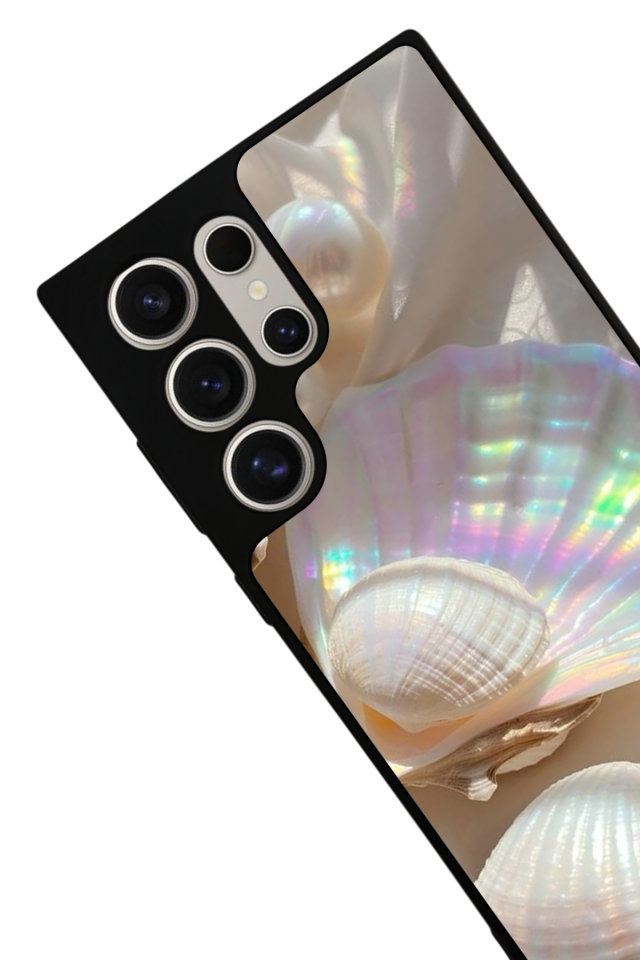 Samsung Galaxy S22 Ultra Uyumlu  İnci Tasarımlı Glossy Premium Kılıf