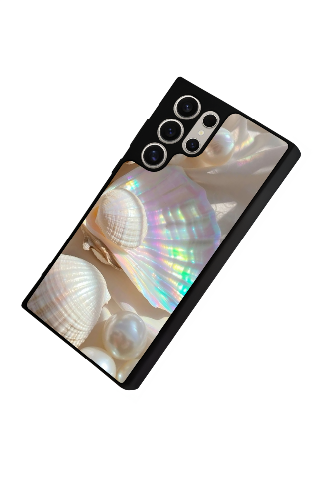 Samsung Galaxy S22 Ultra Uyumlu  İnci Tasarımlı Glossy Premium Kılıf