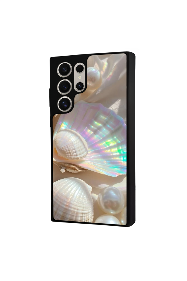 Samsung Galaxy S22 Ultra Uyumlu  İnci Tasarımlı Glossy Premium Kılıf