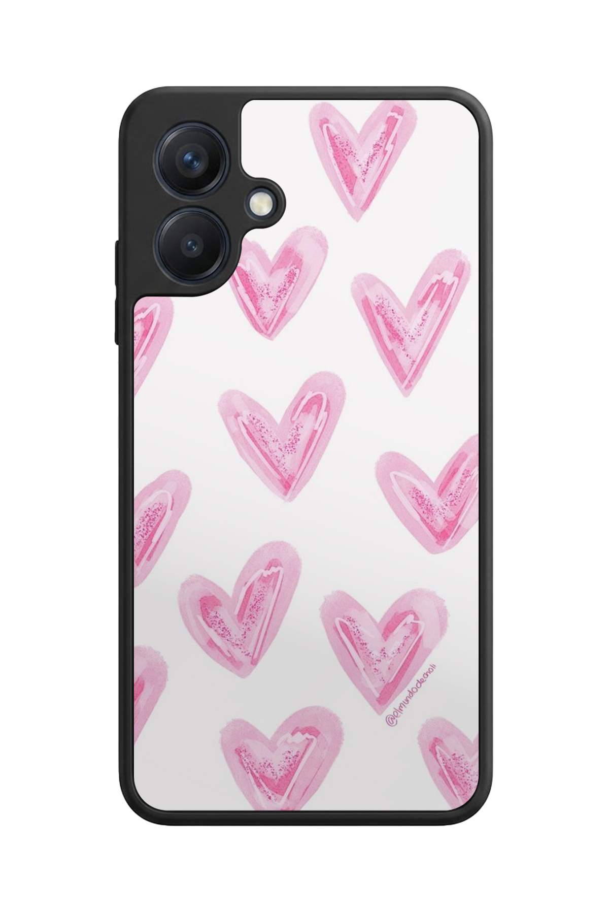 Samsung Galaxy A07 Uyumlu Kalp Love Tasarımlı Glossy Premium Kılıf