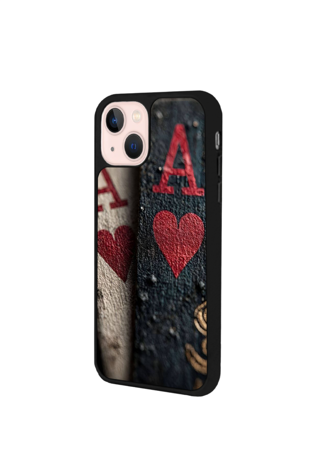 iPhone 15 Uyumlu Kart Tasarımlı Glossy Premium Kılıf