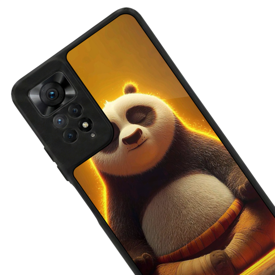 Xiaomi Redmi Note 11 Pro Uyumlu Kung Fu Panda Tasarımlı Glossy Premium Kılıf