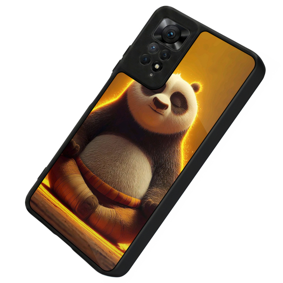 Xiaomi Redmi Note 11 Pro Uyumlu Kung Fu Panda Tasarımlı Glossy Premium Kılıf