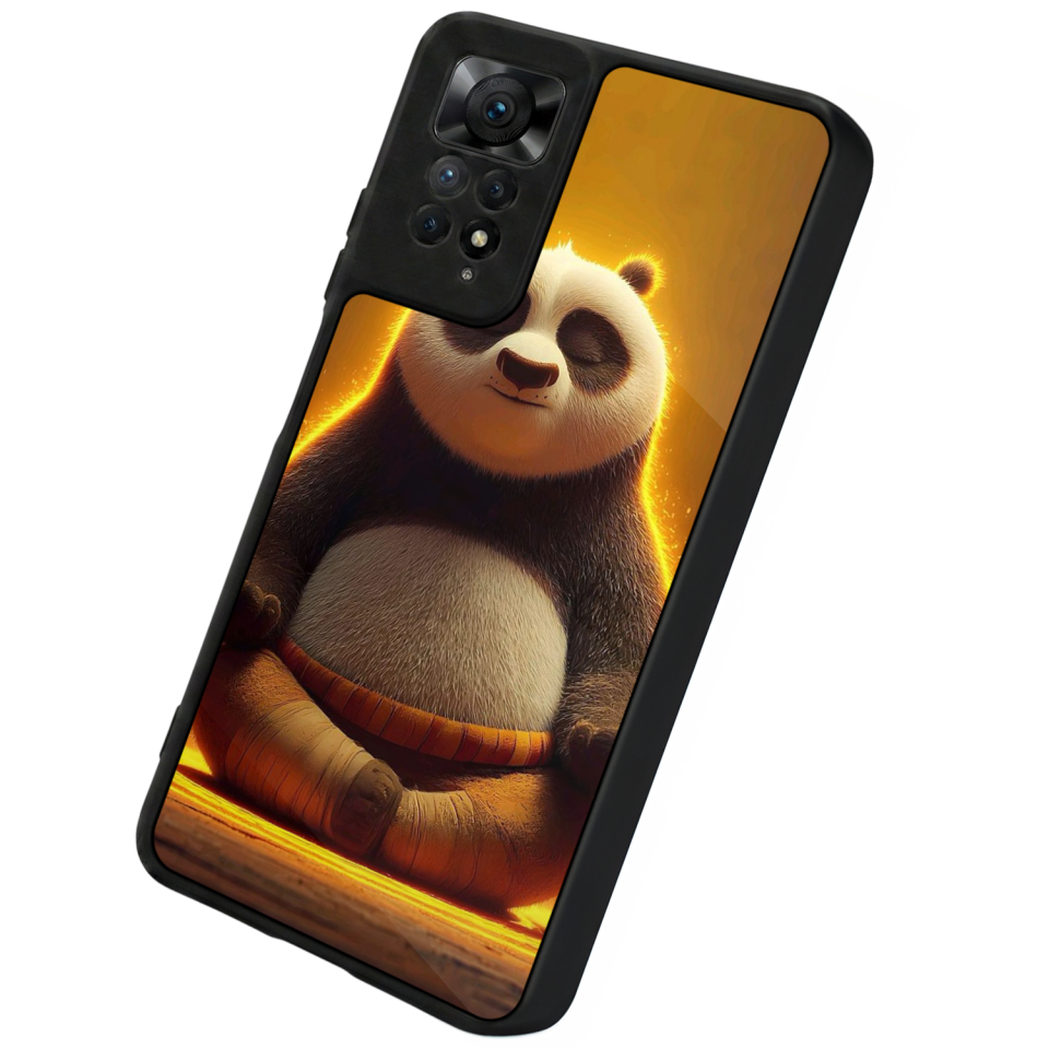 Xiaomi Redmi Note 11 Pro Uyumlu Kung Fu Panda Tasarımlı Glossy Premium Kılıf