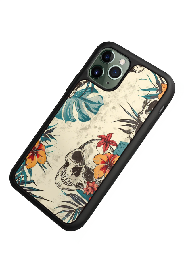 iPhone 11 Pro Max Uyumlu KuruKafa Tasarımlı Glossy Premium Kılıf