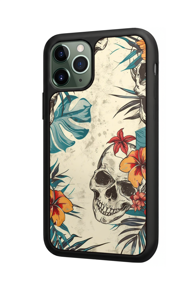 iPhone 11 Pro Max Uyumlu KuruKafa Tasarımlı Glossy Premium Kılıf