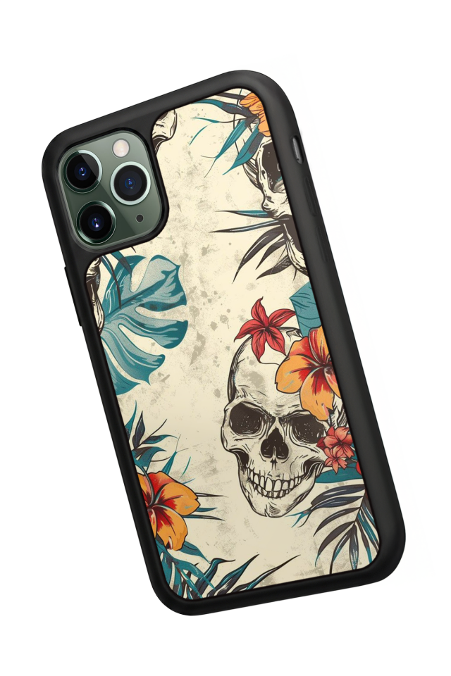 iPhone 11 Pro Max Uyumlu KuruKafa Tasarımlı Glossy Premium Kılıf