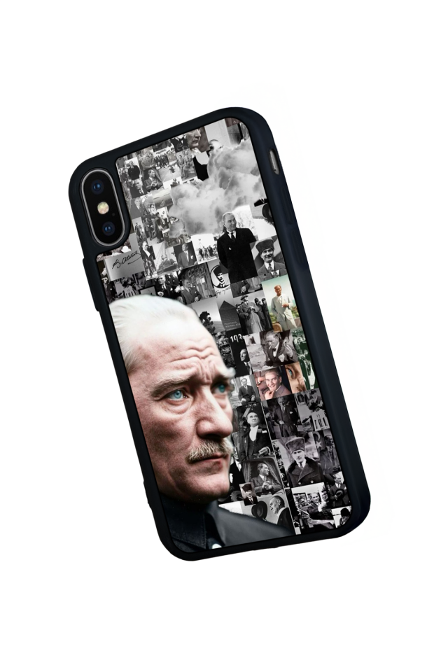 iPhone X/ XS Uyumlu Mustafa Kemal Ataturk Tasarımlı Glossy Premium Kılıf