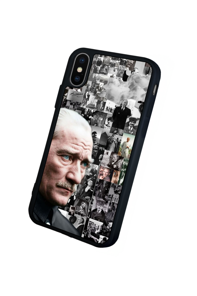 iPhone X/ XS Uyumlu Mustafa Kemal Ataturk Tasarımlı Glossy Premium Kılıf