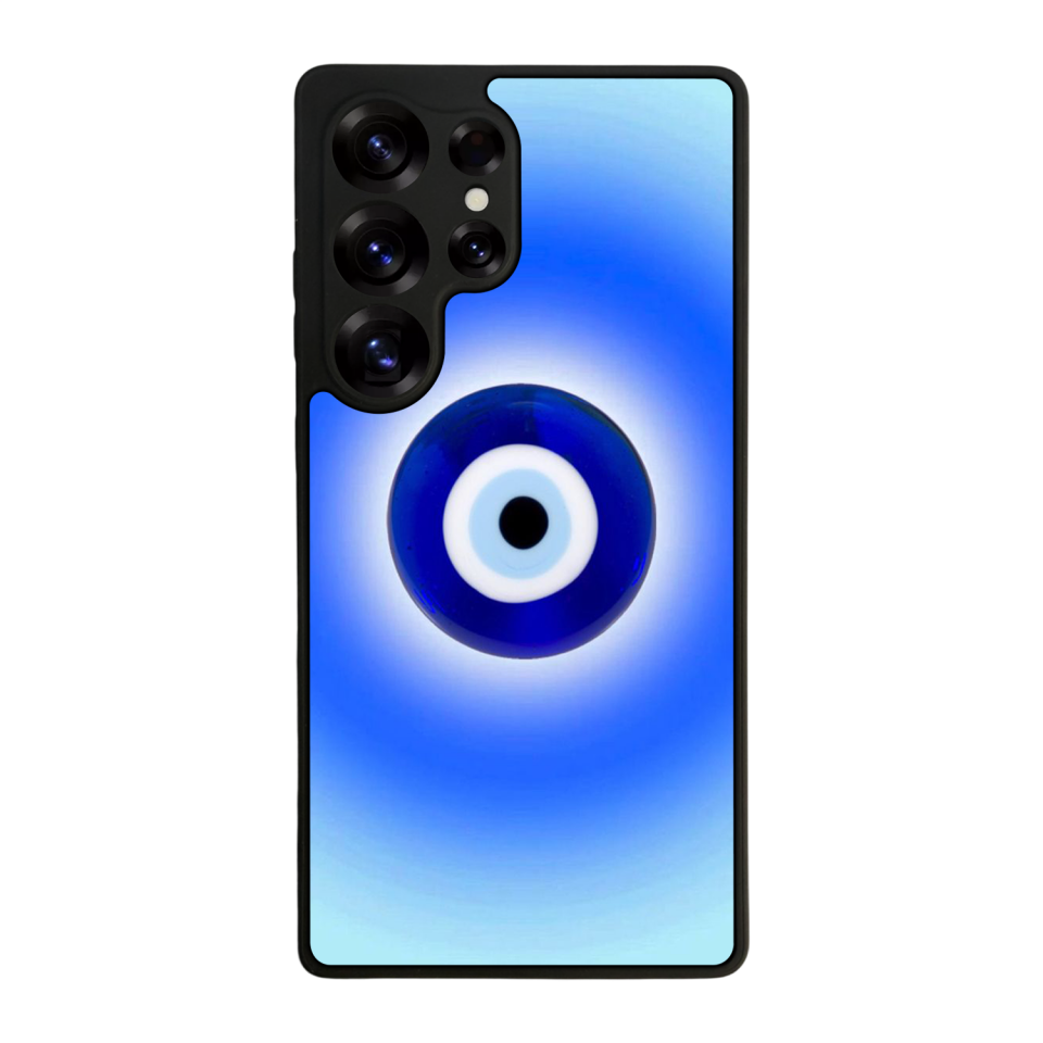 Samsung Galaxy S25 Ultra Uyumlu Nazar Tasarımlı Glossy Premium Kılıf