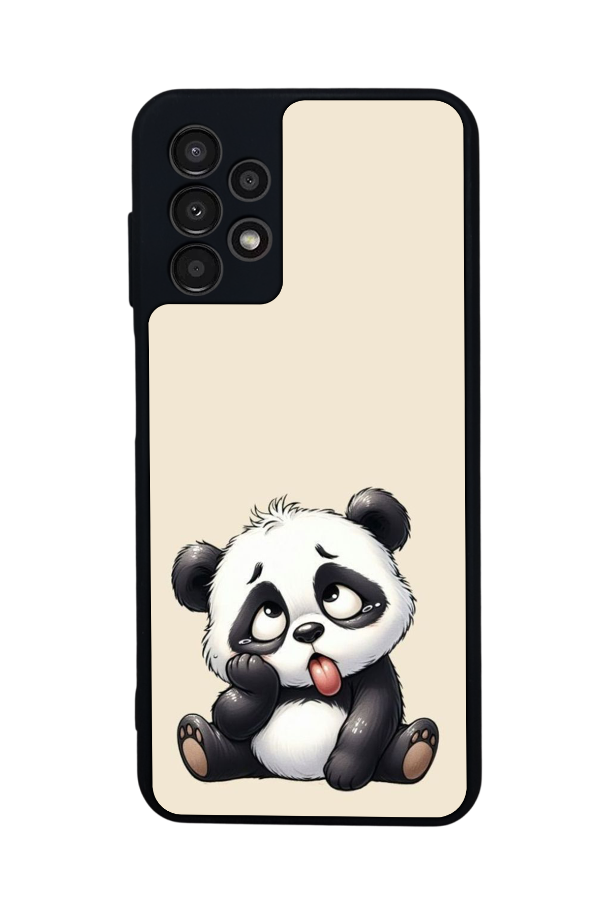 Samsung Galaxy A13 Uyumlu Panda Tasarımlı Glossy Premium Kılıf