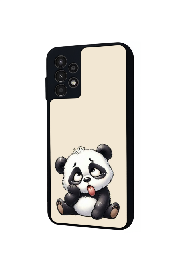 Samsung Galaxy A13 Uyumlu Panda Tasarımlı Glossy Premium Kılıf