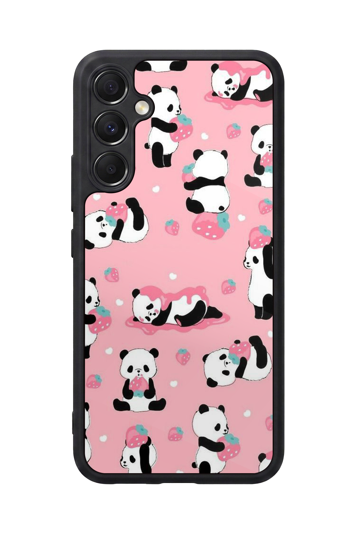 Samsung Galaxy M34 Uyumlu Panda Tasarımlı Glossy Premium Kılıf