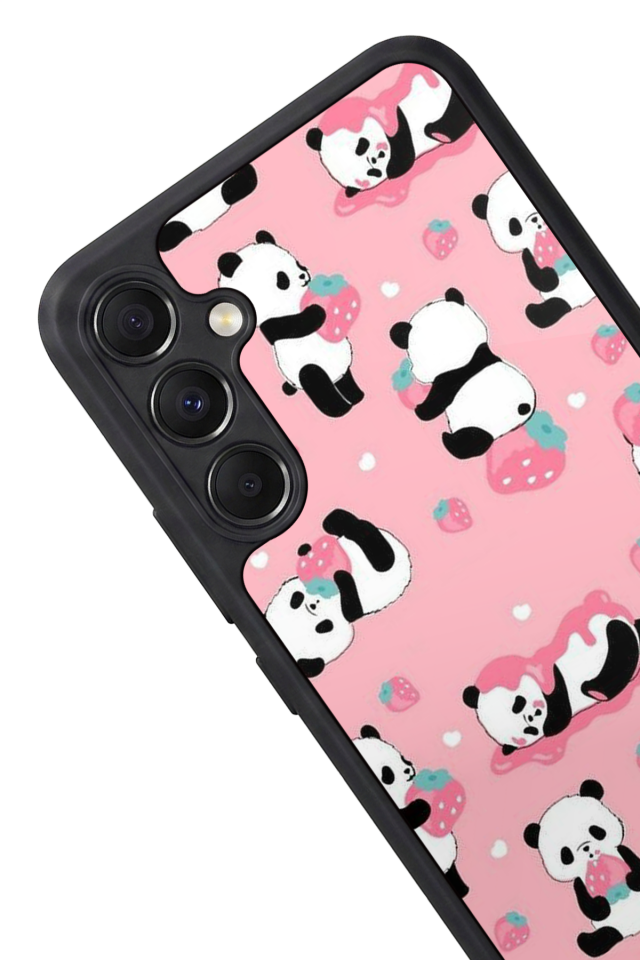 Samsung Galaxy M34 Uyumlu Panda Tasarımlı Glossy Premium Kılıf