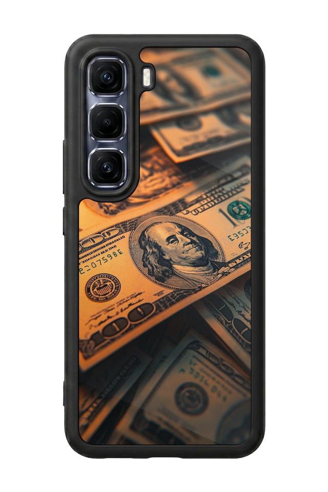 Infinix Hot 60 Pro Plus Uyumlu Para Tasarımlı Glossy Premium Kılıf
