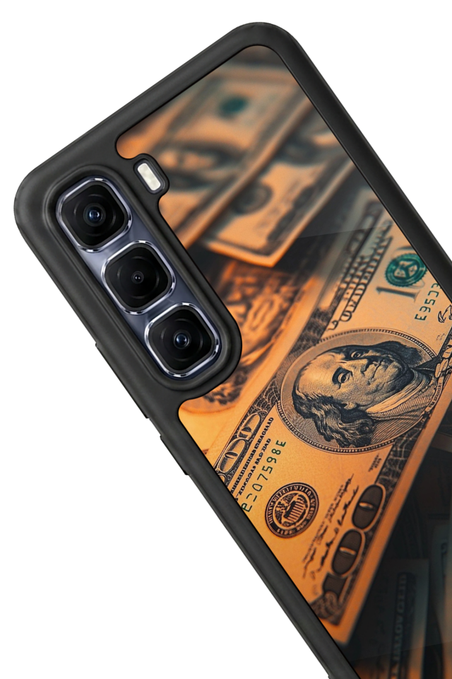Infinix Hot 60 Pro Plus Uyumlu Para Tasarımlı Glossy Premium Kılıf