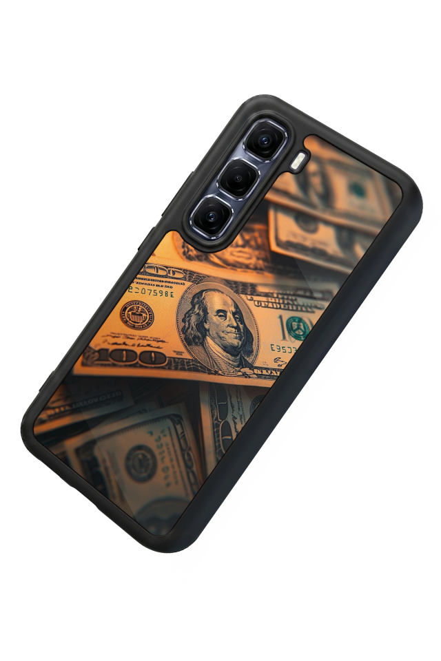 Infinix Hot 60 Pro Plus Uyumlu Para Tasarımlı Glossy Premium Kılıf