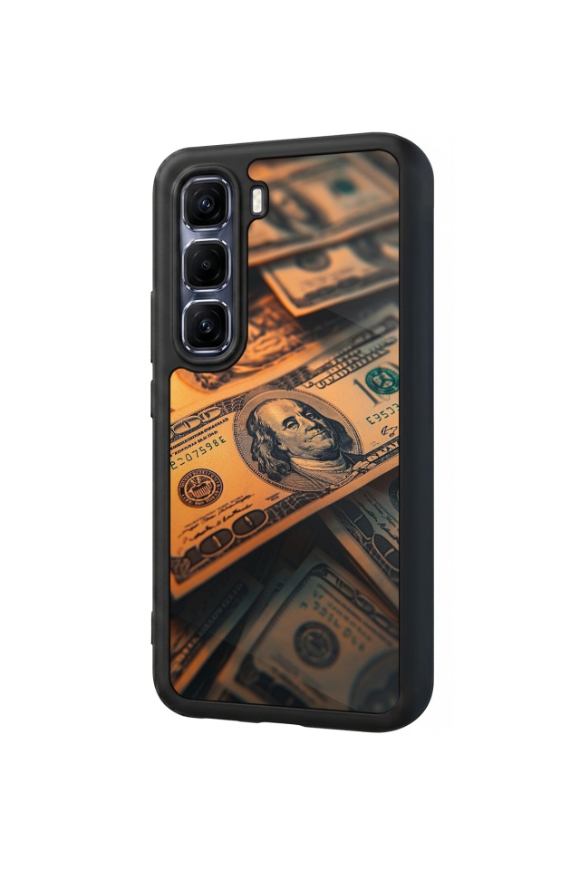 Infinix Hot 60 Pro Plus Uyumlu Para Tasarımlı Glossy Premium Kılıf