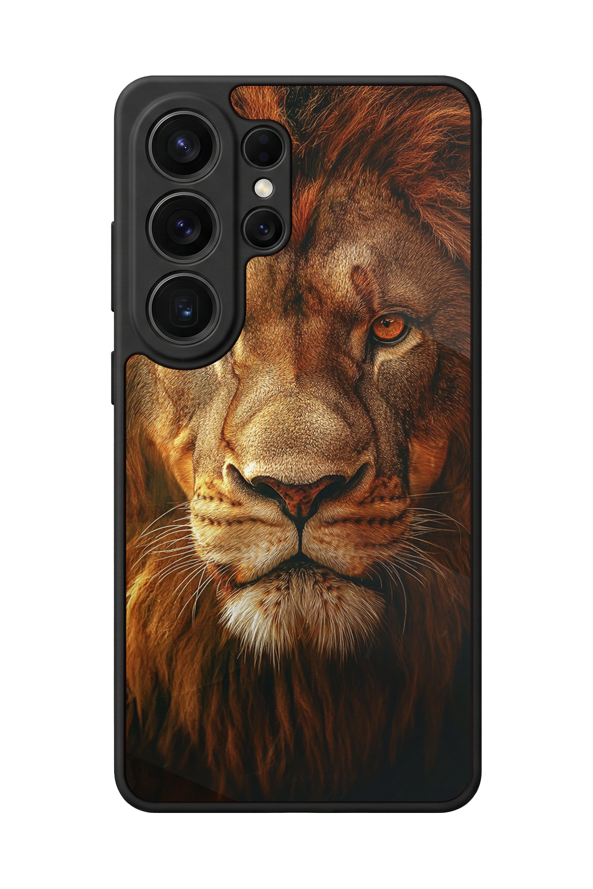 Samsung Galaxy S26 Ultra Uyumlu Aslan Tasarımlı Glossy Premium Kılıf