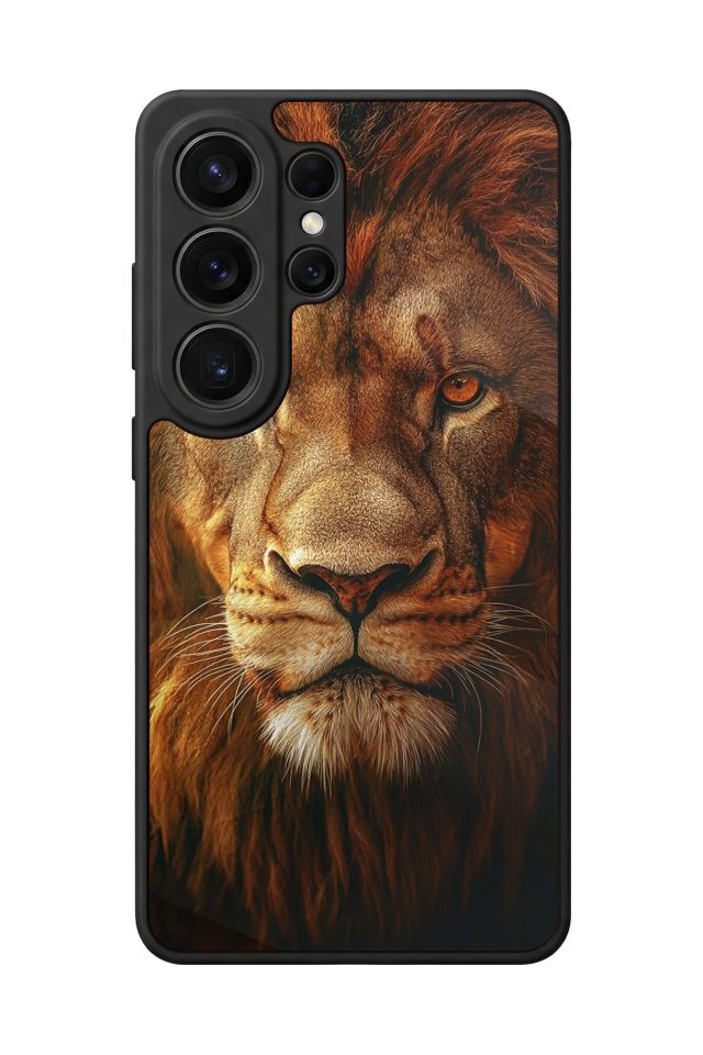 Samsung Galaxy S26 Ultra Uyumlu Aslan Tasarımlı Glossy Premium Kılıf