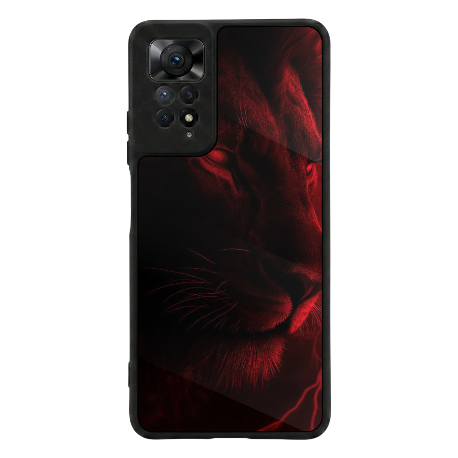 Xiaomi Redmi Note 12 Pro Uyumlu Aslan Tasarımlı Glossy Premium Kılıf