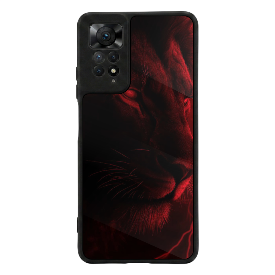 Xiaomi Redmi Note 12 Pro Uyumlu Aslan Tasarımlı Glossy Premium Kılıf