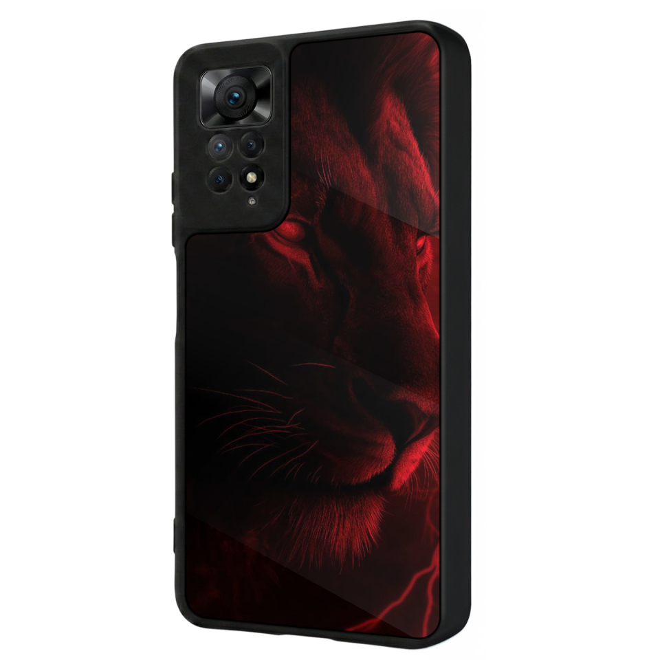 Xiaomi Redmi Note 12 Pro Uyumlu Aslan Tasarımlı Glossy Premium Kılıf