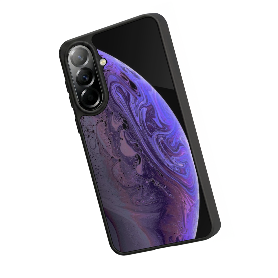 Samsung Galaxy A37 Uyumlu Ay Tasarımlı Glossy Premium Kılıf