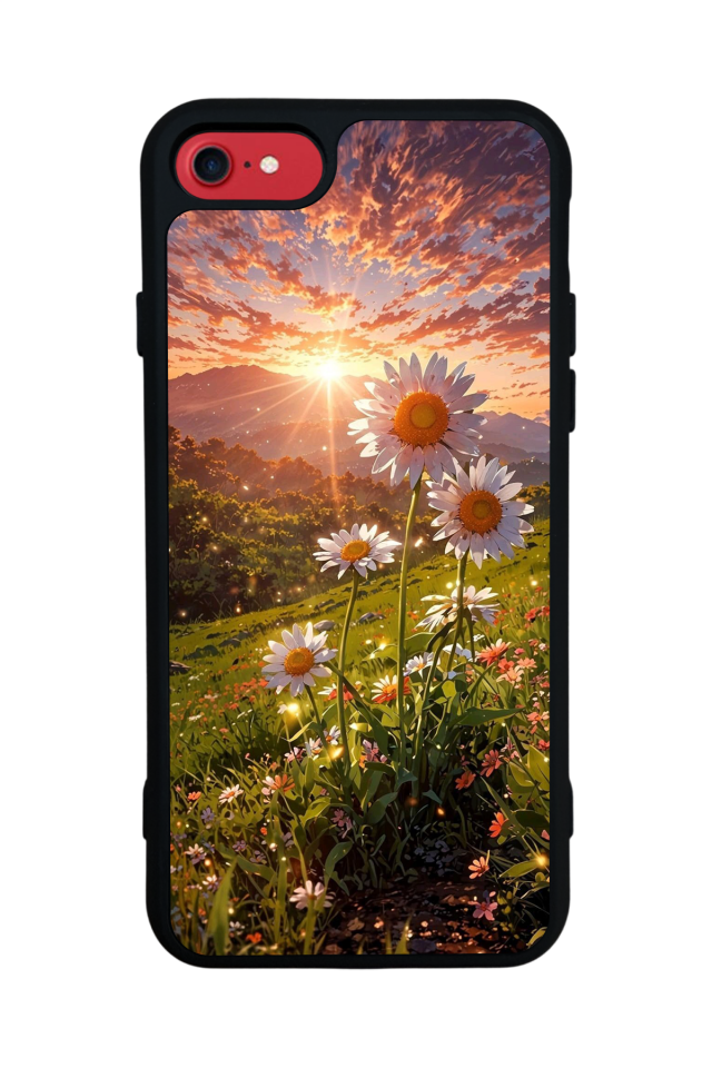 iPhone 7 Uyumlu Cicek Tasarımlı Glossy Premium Kılıf