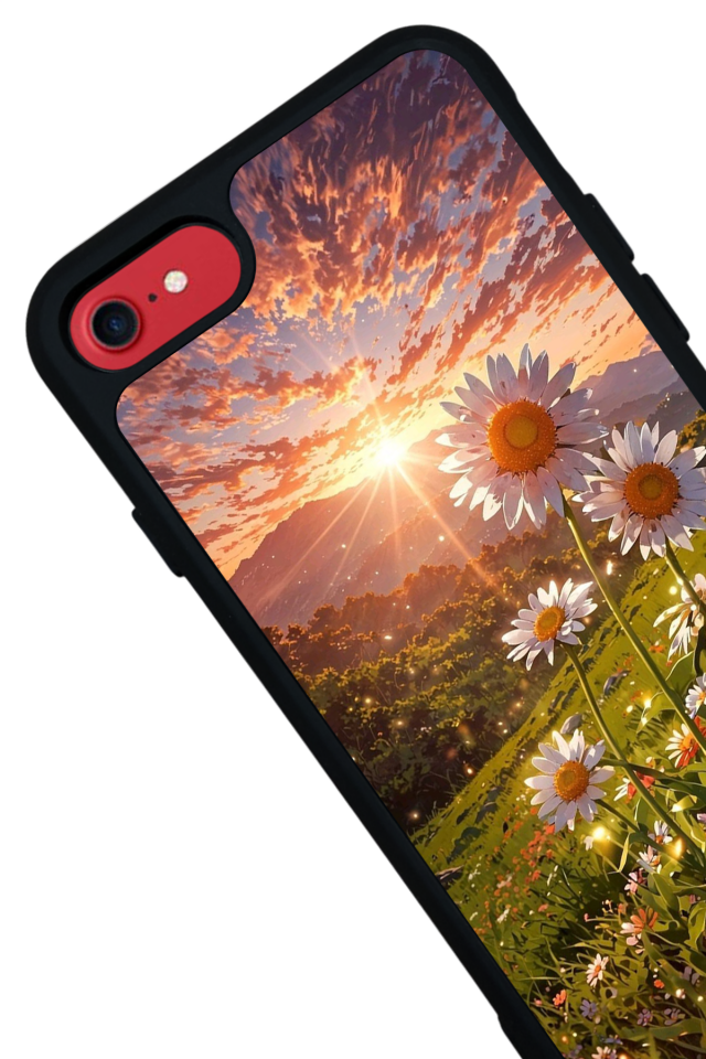 iPhone 7 Uyumlu Cicek Tasarımlı Glossy Premium Kılıf
