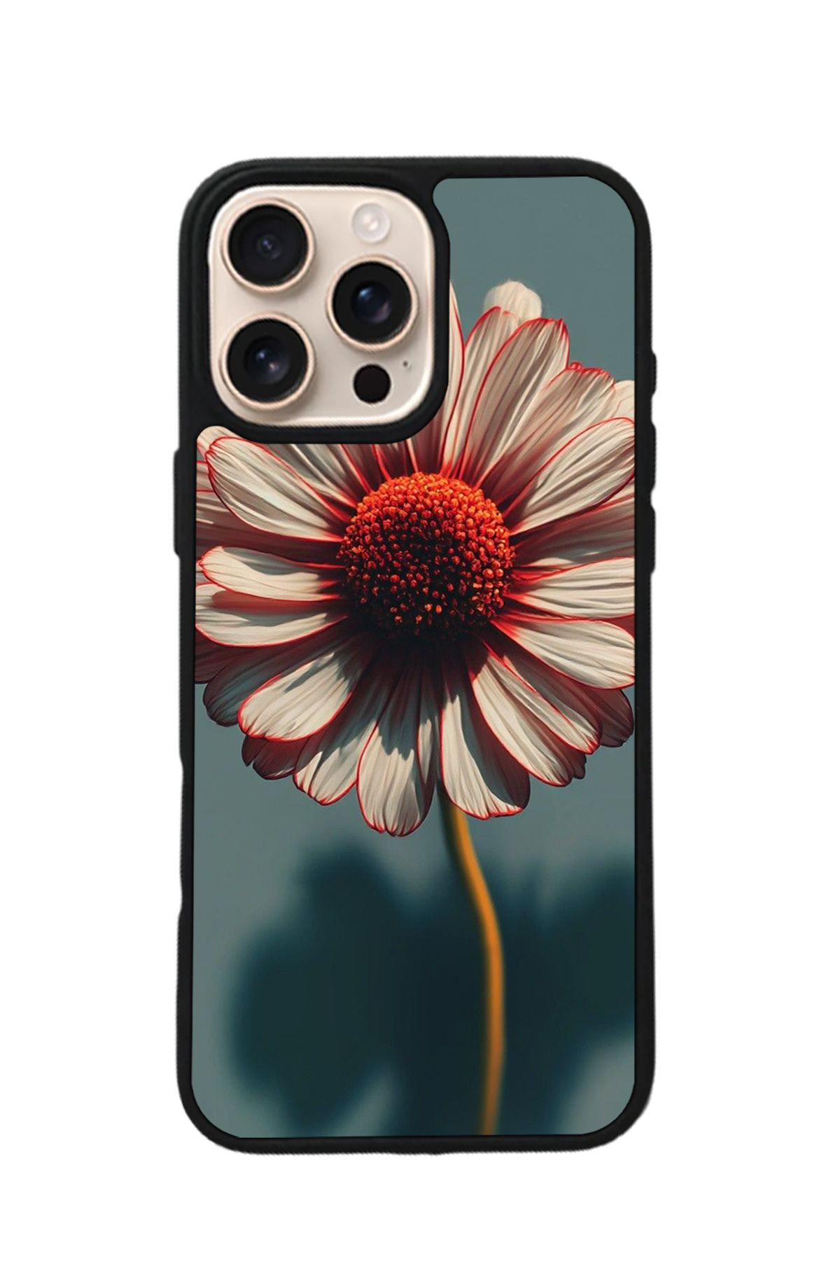 iPhone 15 Pro Max Uyumlu Cicek Tasarımlı Glossy Premium Kılıf