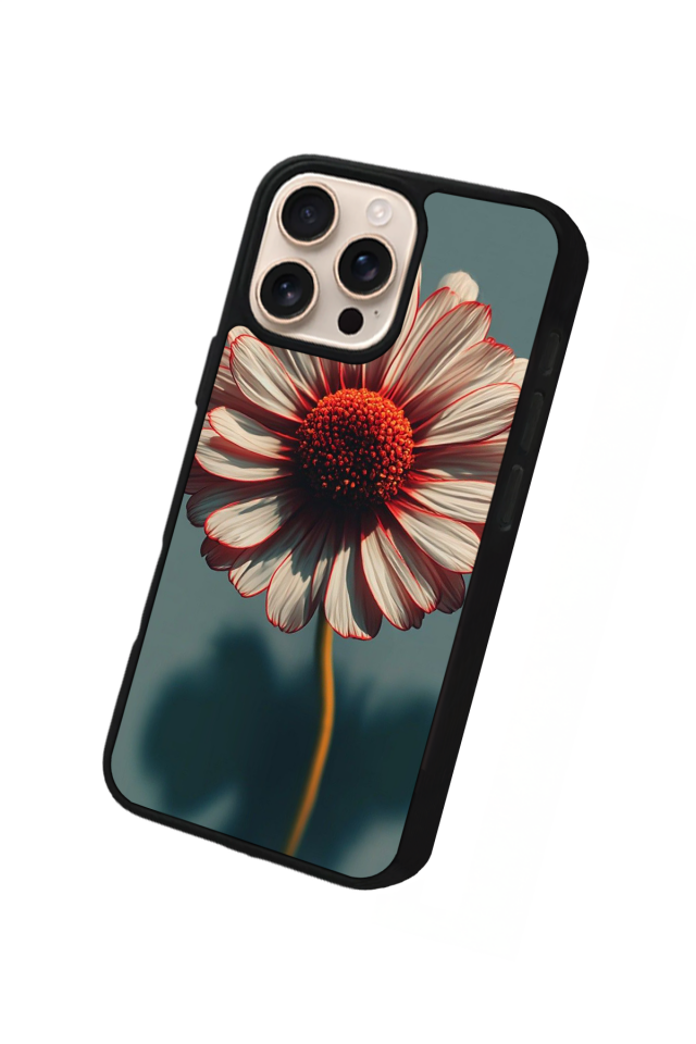 iPhone 15 Pro Max Uyumlu Cicek Tasarımlı Glossy Premium Kılıf