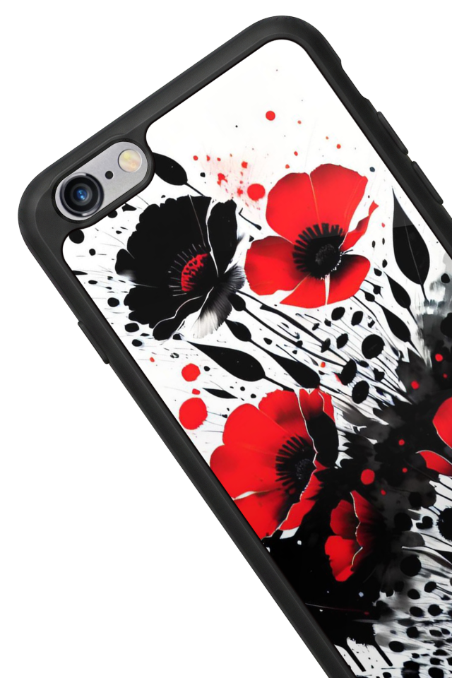 iPhone 6 Plus Uyumlu Floral Tasarımlı Glossy Premium Kılıf