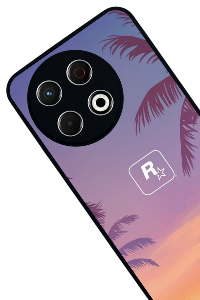 Tecno Spark 30 Pro Uyumlu GTA Tasarımlı Glossy Premium Kılıf