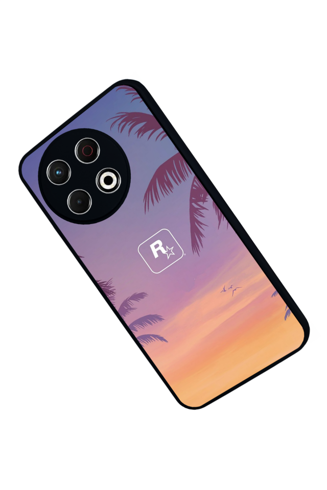 Tecno Spark 30 Pro Uyumlu GTA Tasarımlı Glossy Premium Kılıf