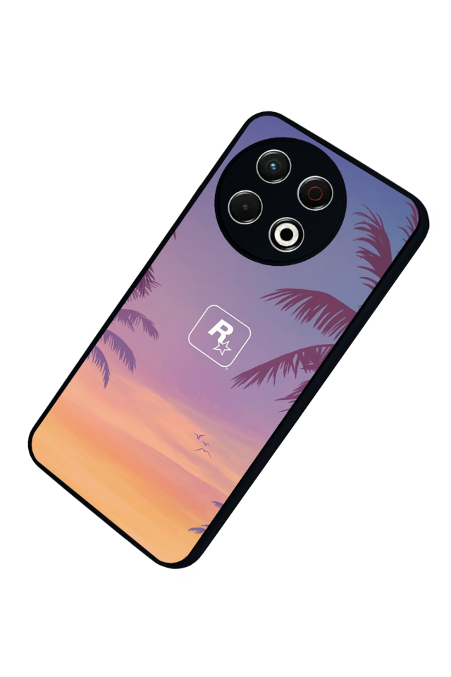 Tecno Spark 30 Pro Uyumlu GTA Tasarımlı Glossy Premium Kılıf