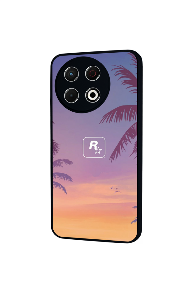 Tecno Spark 30 Pro Uyumlu GTA Tasarımlı Glossy Premium Kılıf