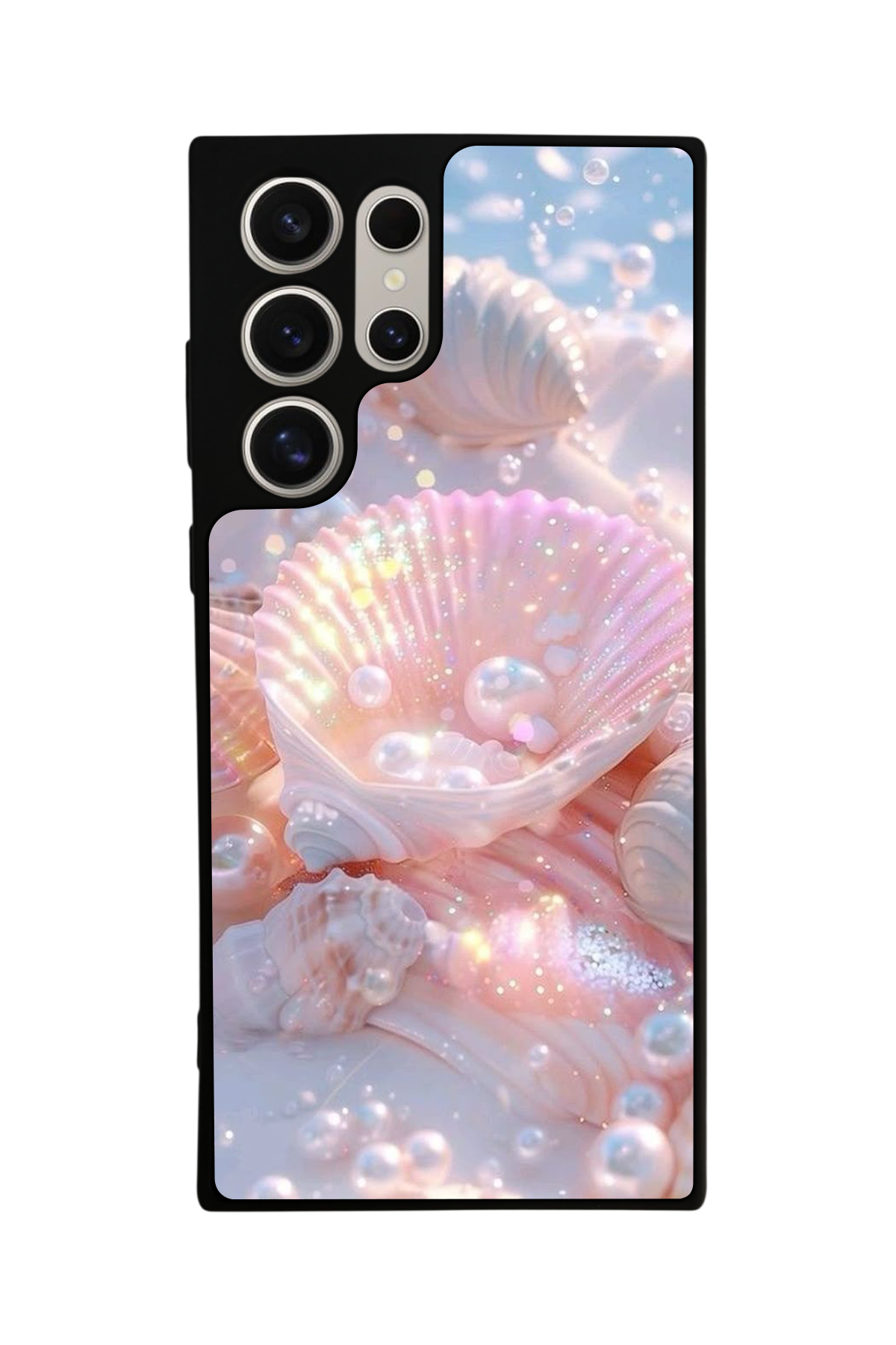 Samsung Galaxy S22 Ultra Uyumlu  İnci Tasarımlı Glossy Premium Kılıf