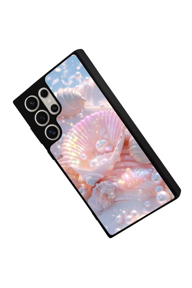 Samsung Galaxy S22 Ultra Uyumlu  İnci Tasarımlı Glossy Premium Kılıf