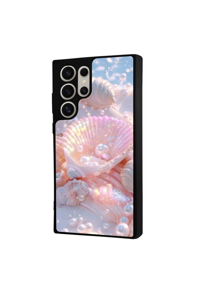 Samsung Galaxy S22 Ultra Uyumlu  İnci Tasarımlı Glossy Premium Kılıf