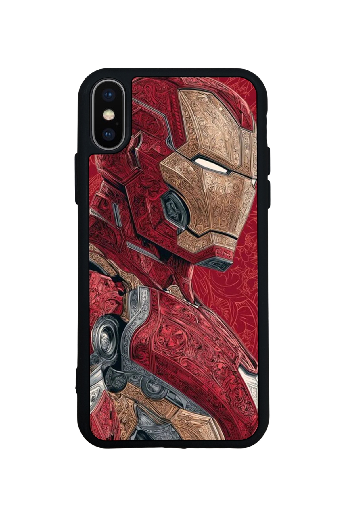iPhone XS Max Uyumlu  Iron Man ( Demir Adam ) Tasarımlı Glossy Premium Kılıf