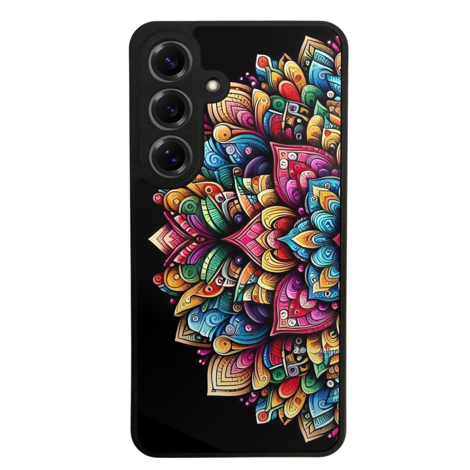 Samsung Galaxy S25 Uyumlu Mandala Tasarımlı Glossy Premium Kılıf