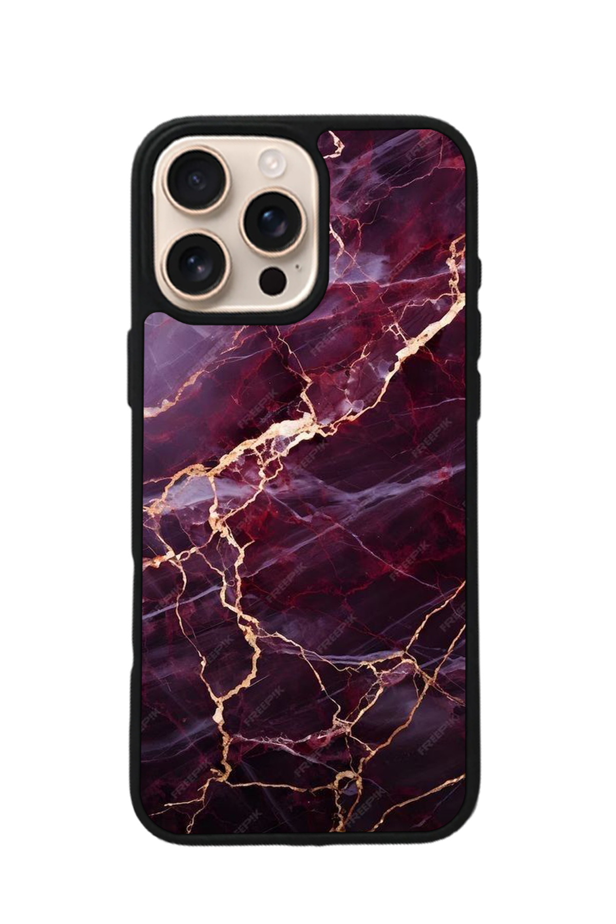 iPhone 16 Pro Max Uyumlu Mermer Marble Tasarımlı Glossy Premium Kılıf