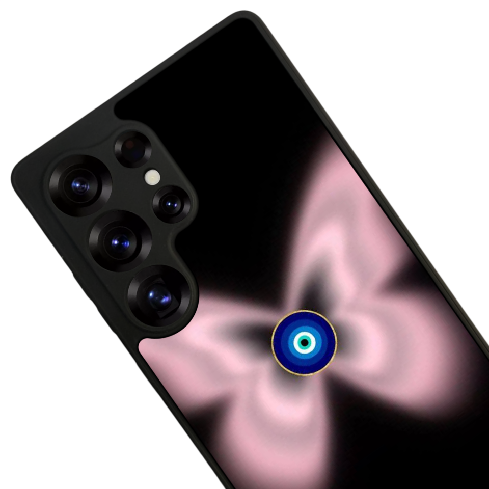 Samsung Galaxy S25 Ultra Uyumlu Nazar Tasarımlı Glossy Premium Kılıf