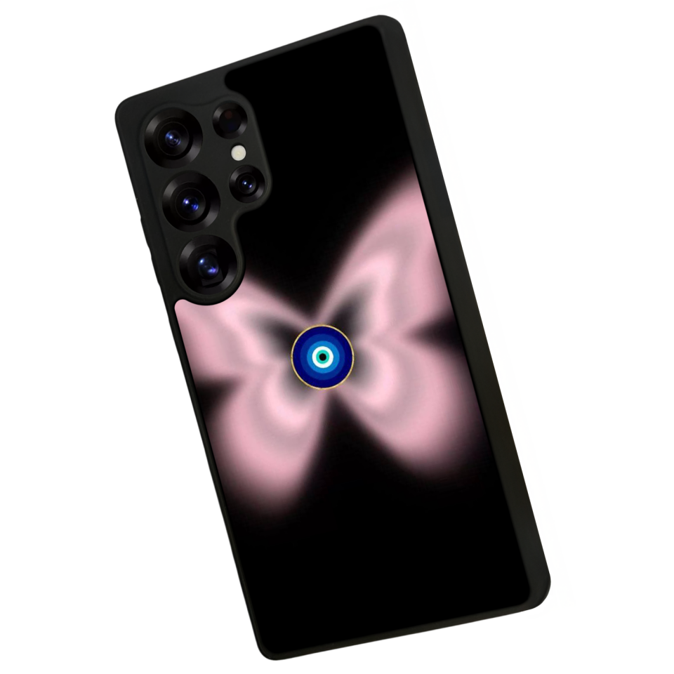 Samsung Galaxy S25 Ultra Uyumlu Nazar Tasarımlı Glossy Premium Kılıf