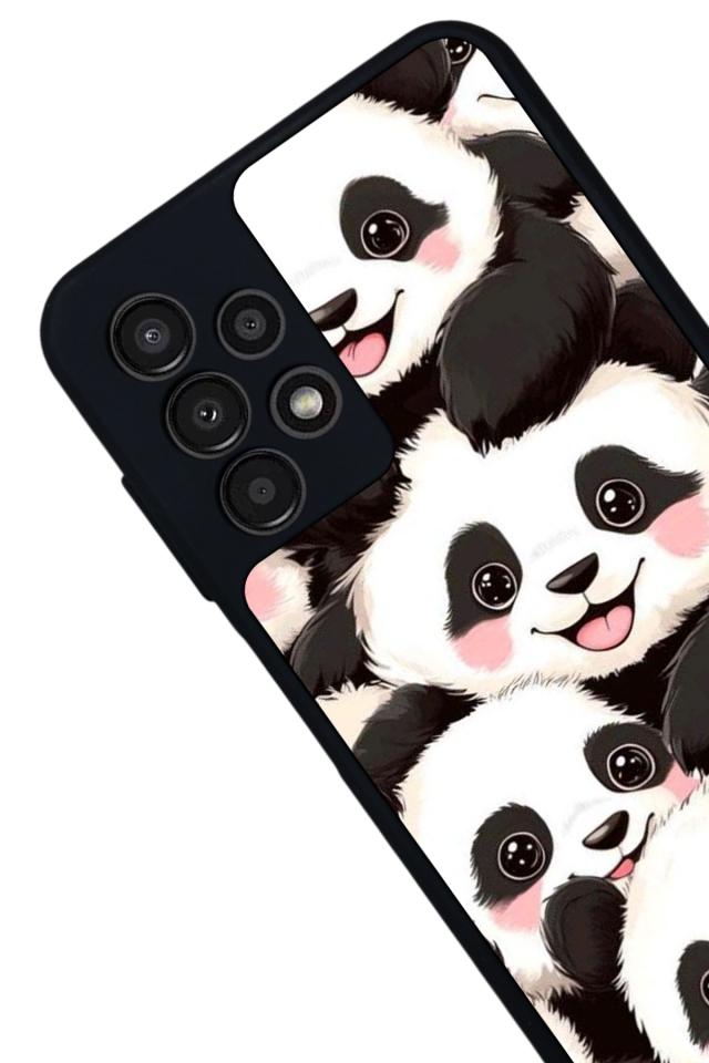 Samsung Galaxy A13 Uyumlu Panda Tasarımlı Glossy Premium Kılıf