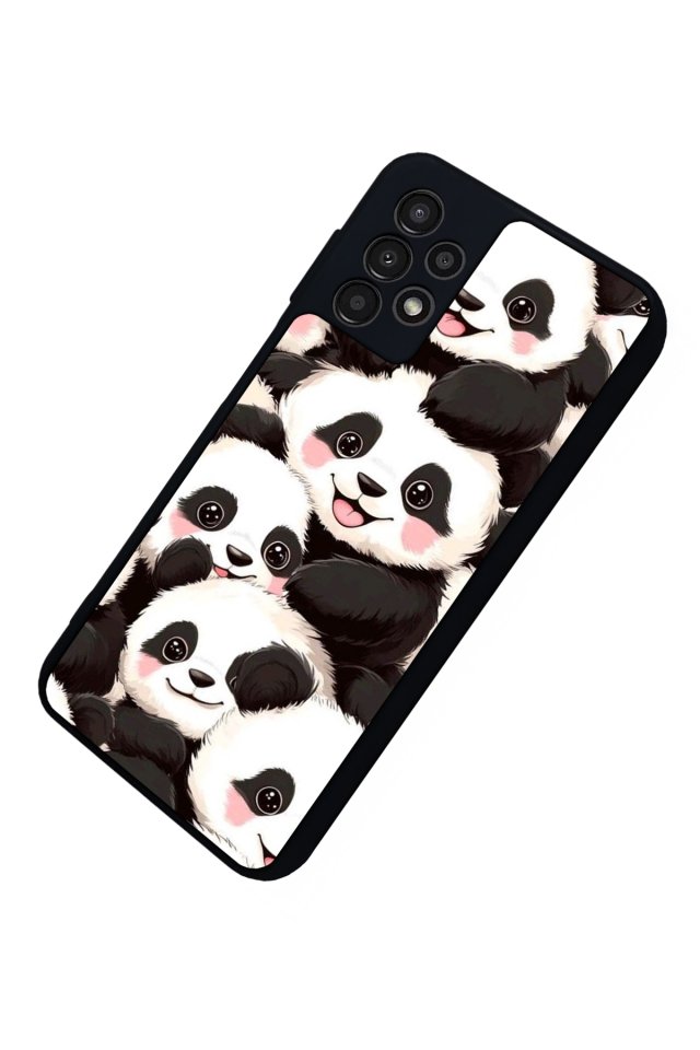 Samsung Galaxy A13 Uyumlu Panda Tasarımlı Glossy Premium Kılıf